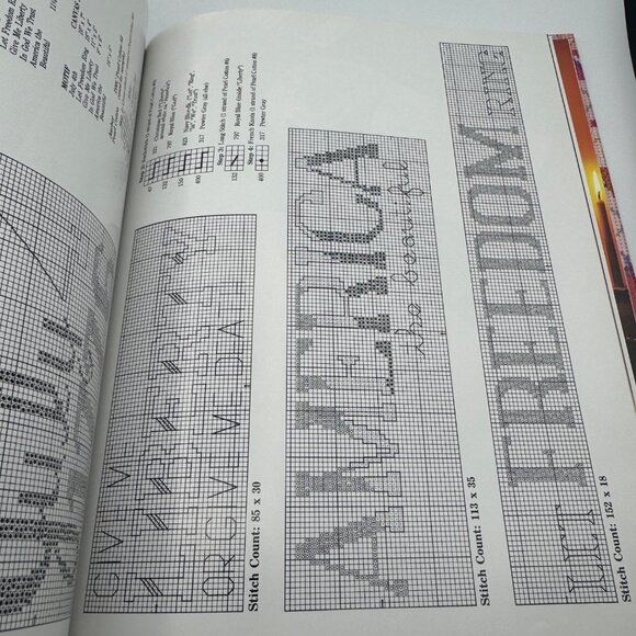 Vanessa-Anns Holidays In Cross-Stitch 1991 Hardcover Book - Picture 7 of 11